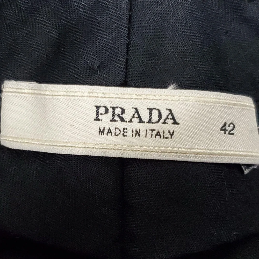 Prada, Black Pinstripe pants, 100% authentic w/ COA - Picture 7 of 10